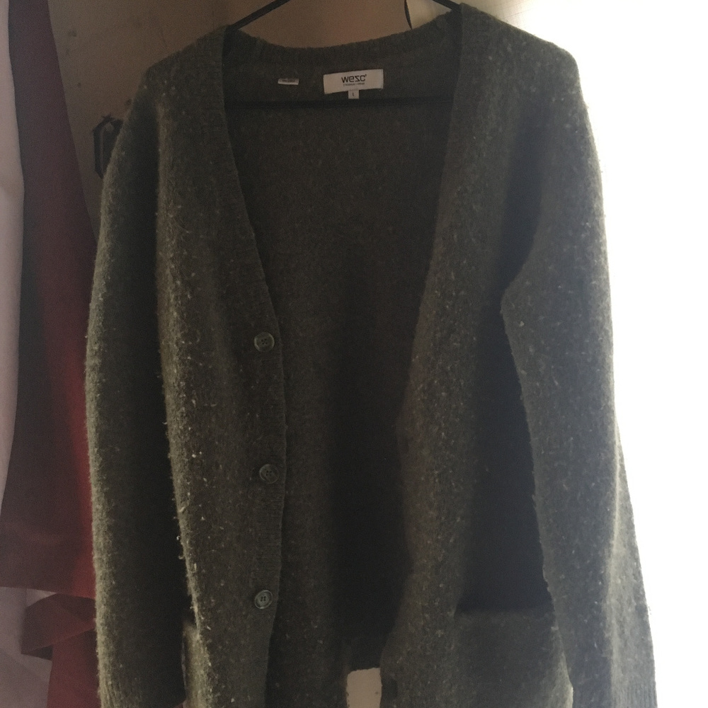 Moss Green Swedish Cardigan